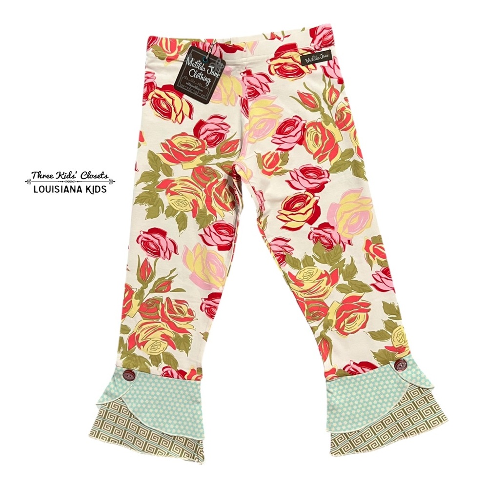 NEW Matilda Jane 8Y Serendipity Scrappy Leggings Vault Remake
